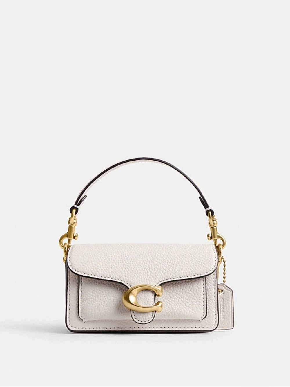 Coach Pebbled Leather Crossbody in Chalk with Gold Hardware - Picture 3 of 6